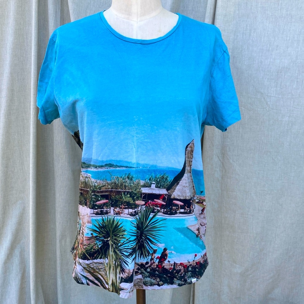 Orlebar Brown Slim Aarons photo print tee M